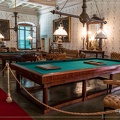 Salle de jeu de la Villa Médicis La Pietra avec mobilier d'origine